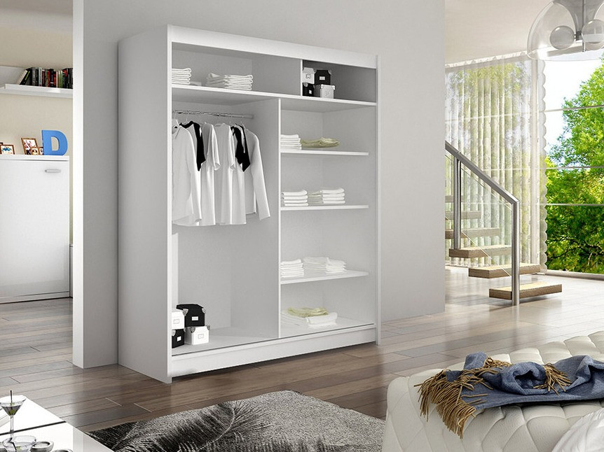 Wardrobe Closico Vastor IV (White + Artisan oak)