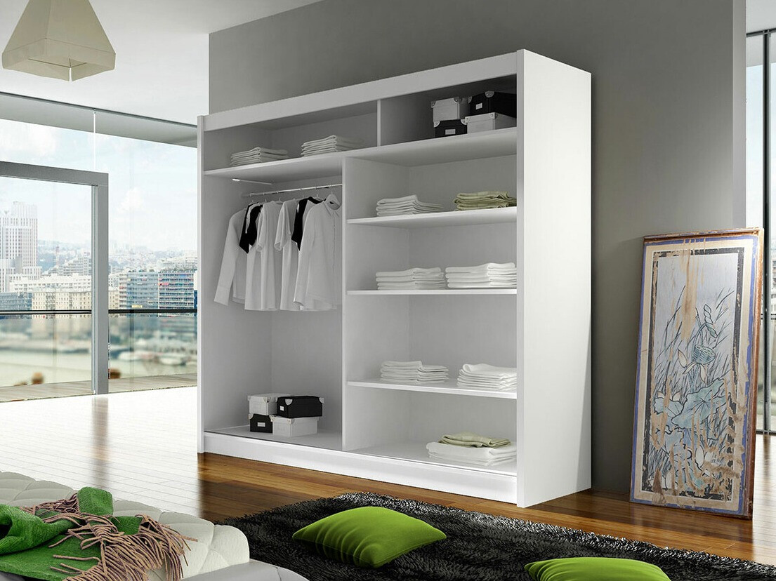 Wardrobe Closico Cavaris IV (Black + Artisan oak)