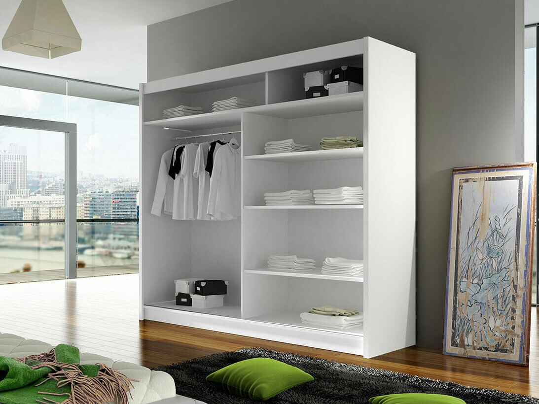 Wardrobe Closico Cavaris IV (White + Artisan oak)