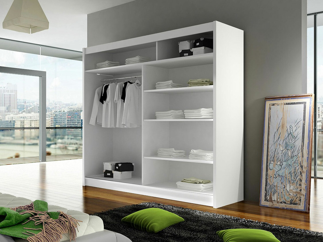 Wardrobe Closico Cavaris V (Black + Artisan oak)