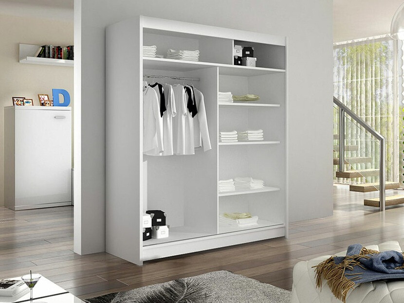 Wardrobe Closico Salvor I (White + Artisan oak)