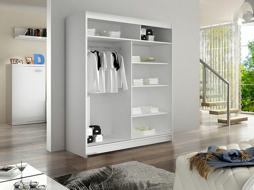 Wardrobe Closico Salvor II (Black + Artisan oak)