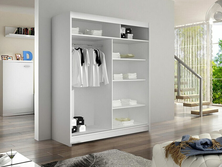 Wardrobe Closico Salvor III (Black + Artisan oak)