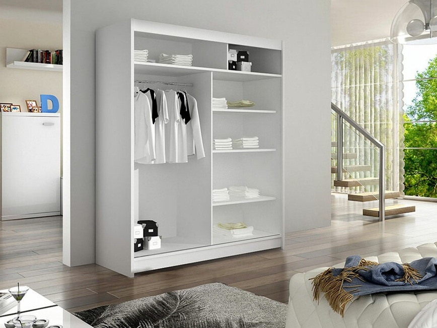 Wardrobe Closico Salvor III (Black + Artisan oak)