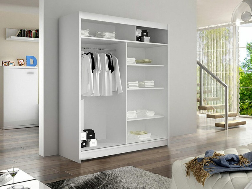 Wardrobe Closico Salvor III (White + Artisan oak)