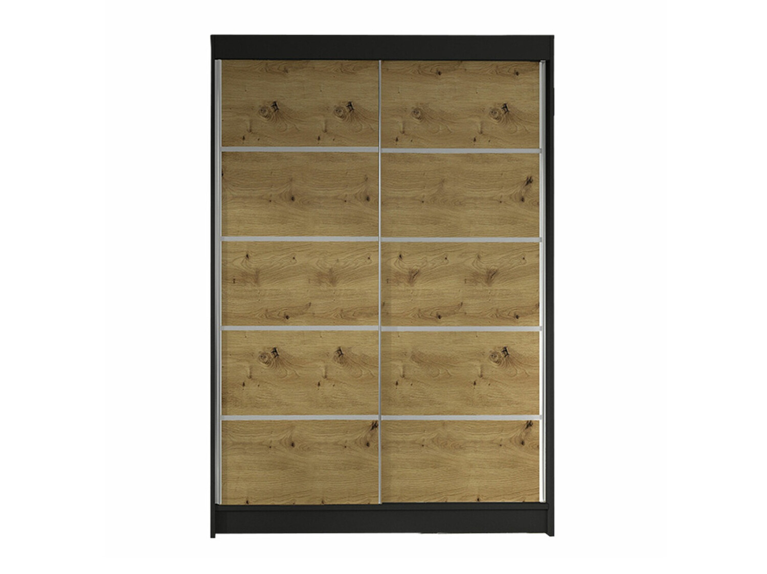 Wardrobe Closico Salvor IV (Black + Artisan oak)