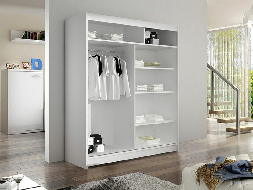 Wardrobe Closico Salvor IV (Black + Artisan oak)