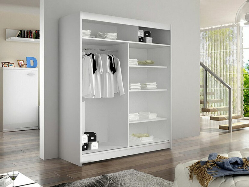 Wardrobe Closico Salvor IV (Black + Artisan oak)