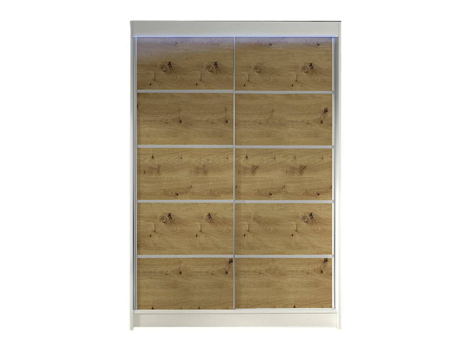 Wardrobe Closico Salvor IV (White + Artisan oak)