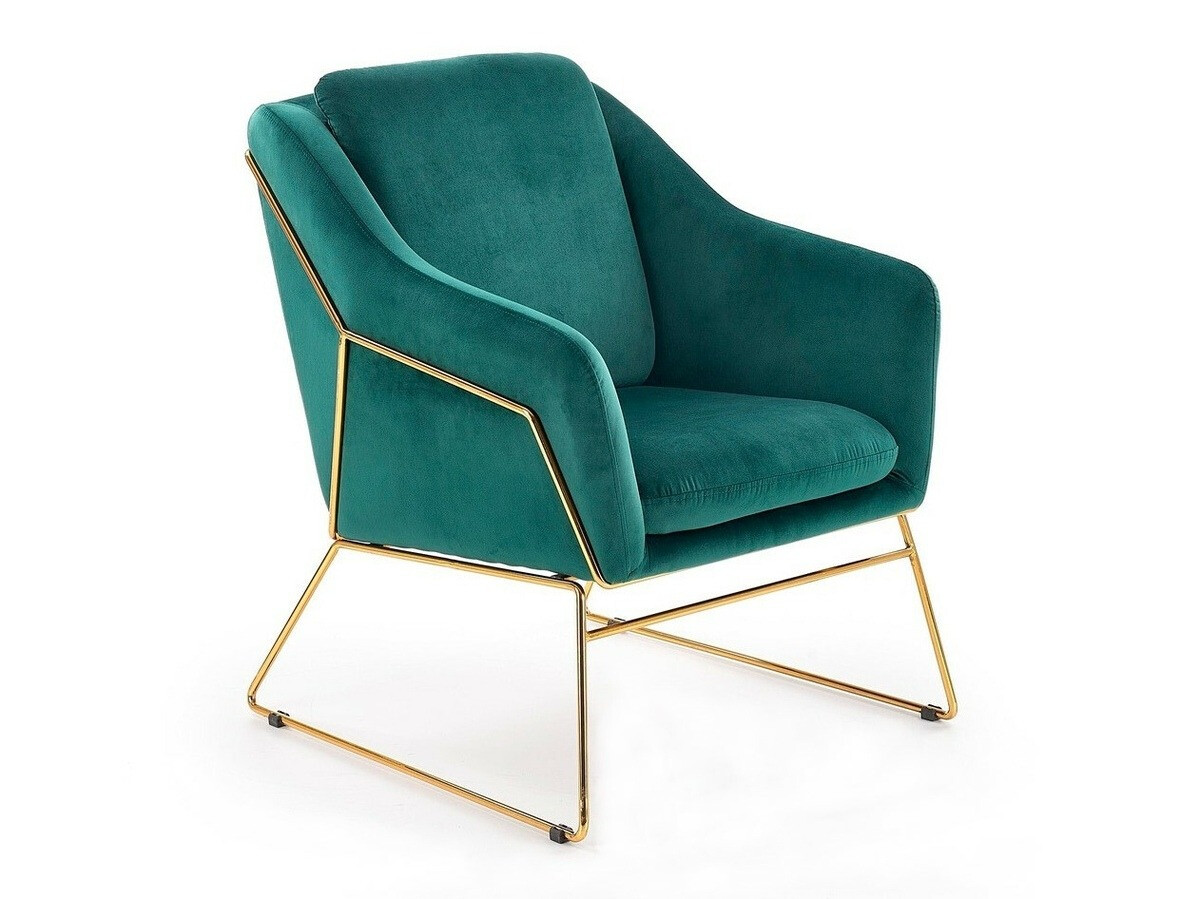 Armchair Houston 846 (Turquoise + Golden)