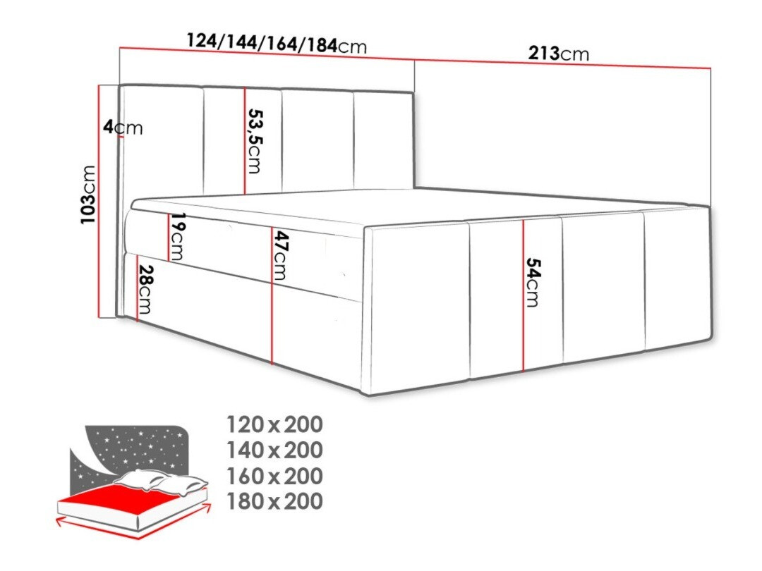 Continental bed Ventus (Ikar 01)