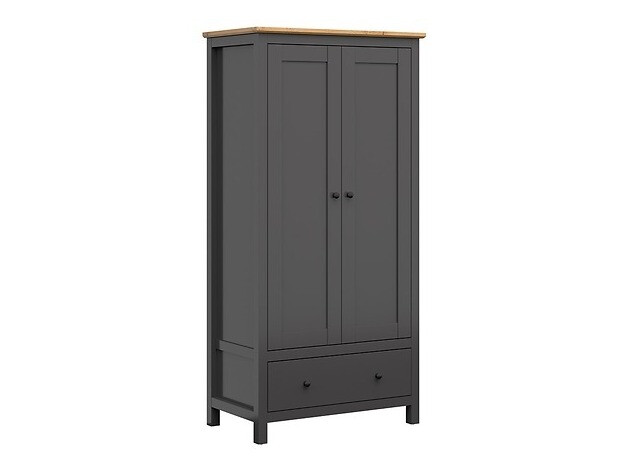 Wardrobe Sordoro 119 (Graphite + Artisan oak)