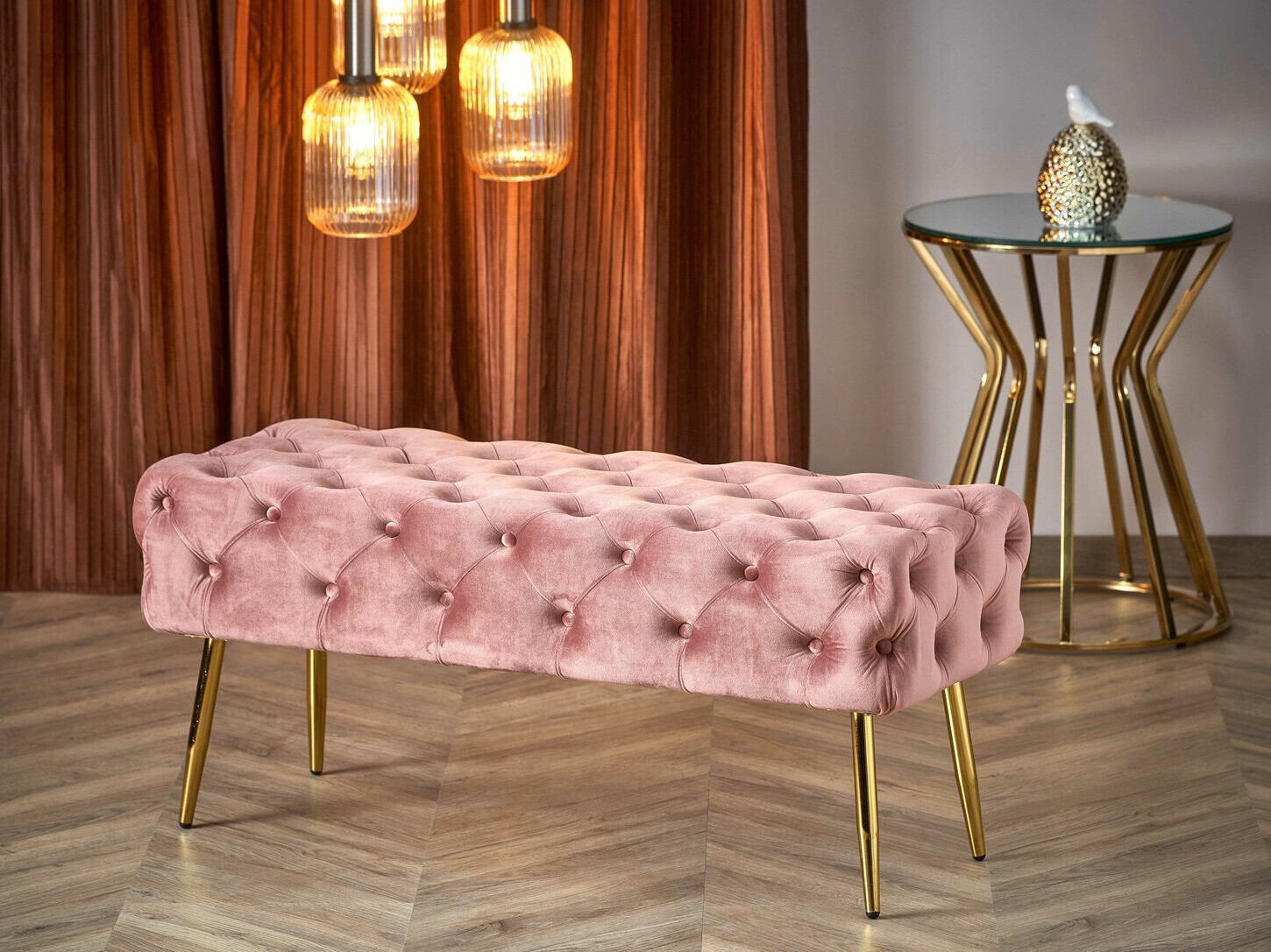 Upholstered bench Houston 1252 (Pink)