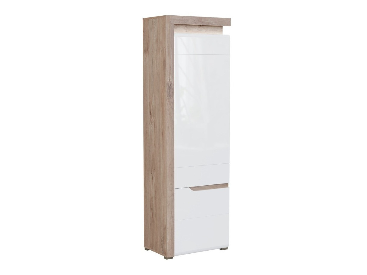 Bookcase Revelmi 106 (Oak + Glossy white)