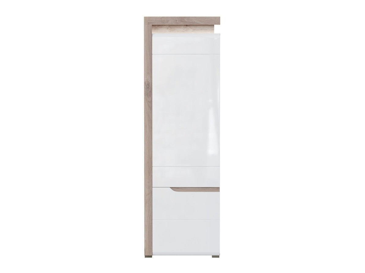Bookcase Revelmi 106 (Oak + Glossy white)