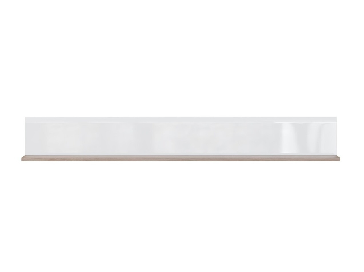 Wall shelf Revelmi 109 (Oak + Glossy white)