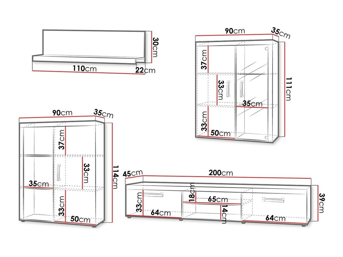 Living room set Cormiru 110 (Plum + graphite)