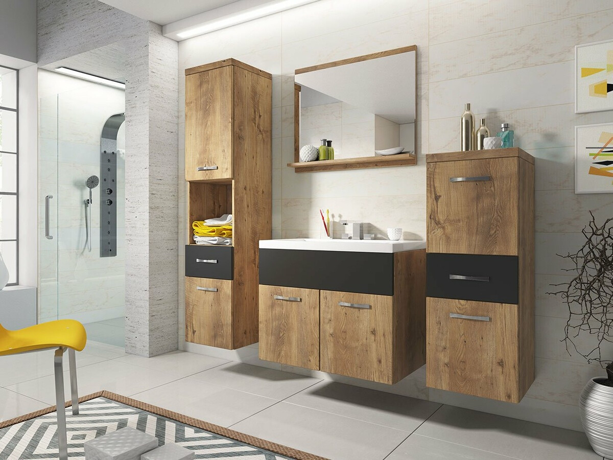 Bathroom set Sarasota 109 (Walnut + Graphite)