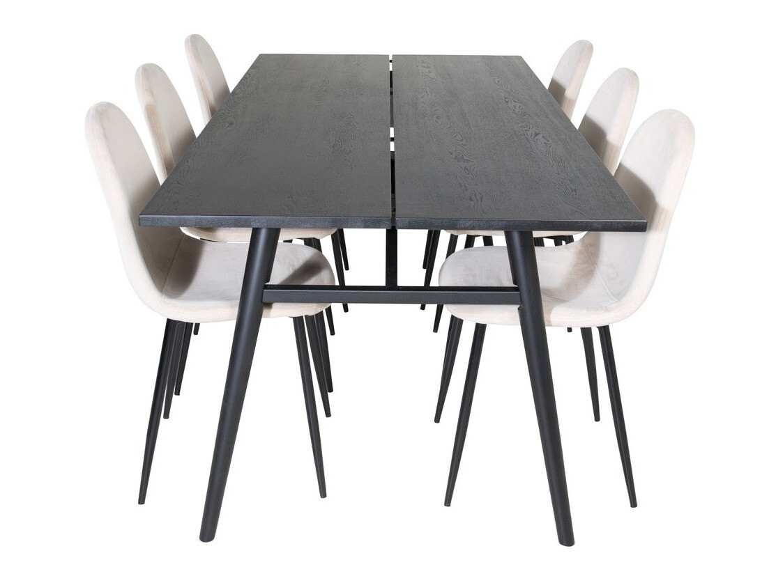 Dining set Dallas 1786 (Beige + Black)