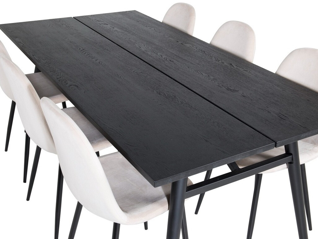 Dining set Dallas 1786 (Beige + Black)