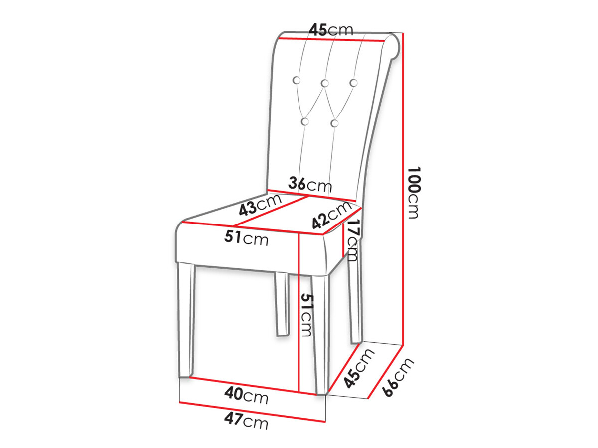 Chair Racine 106 (Magic Velvet 2258)