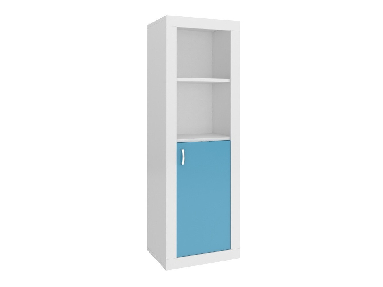 Bookcase Tentive 105 (White + Blue)
