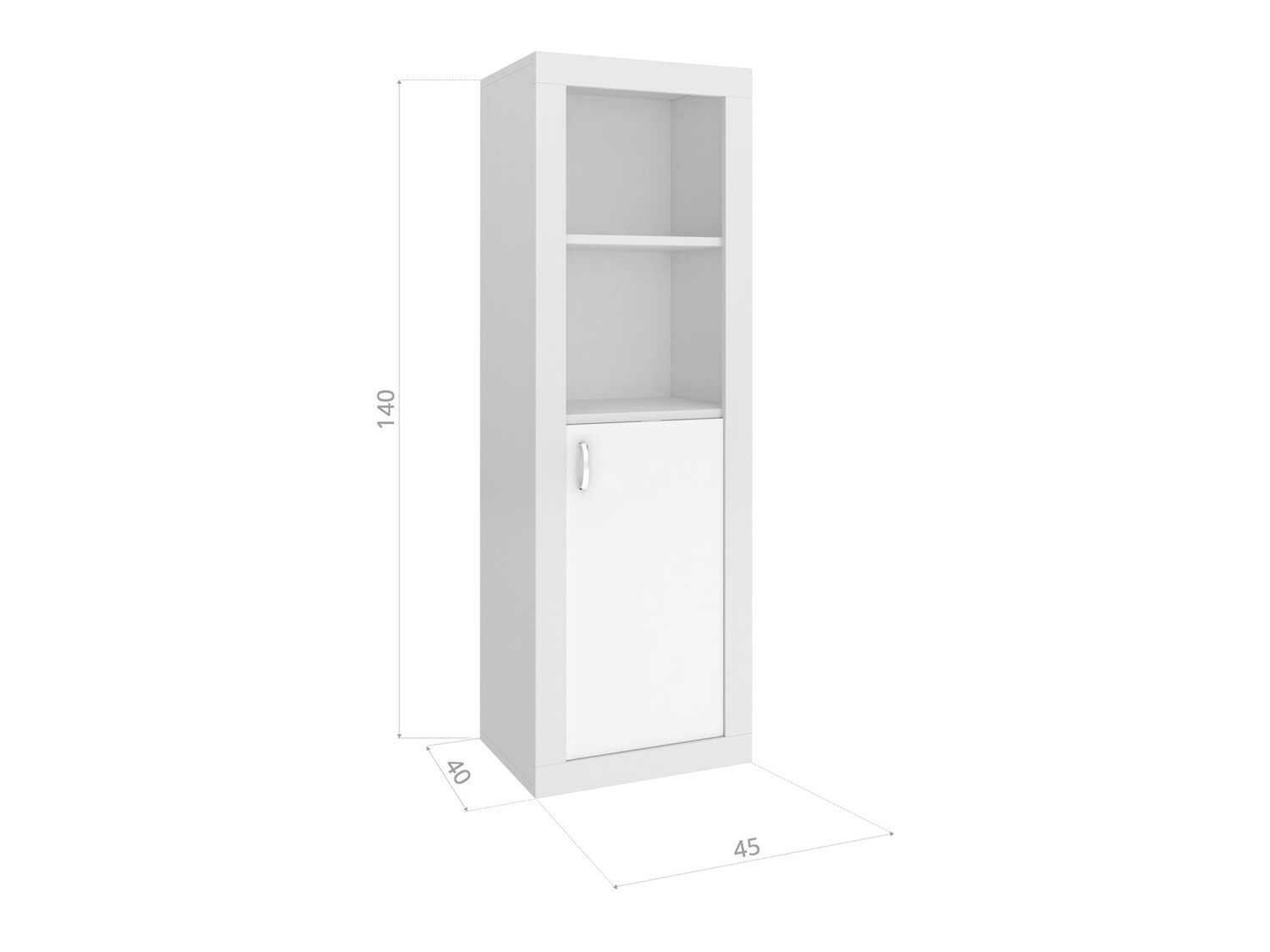 Bookcase Tentive 105 (White)