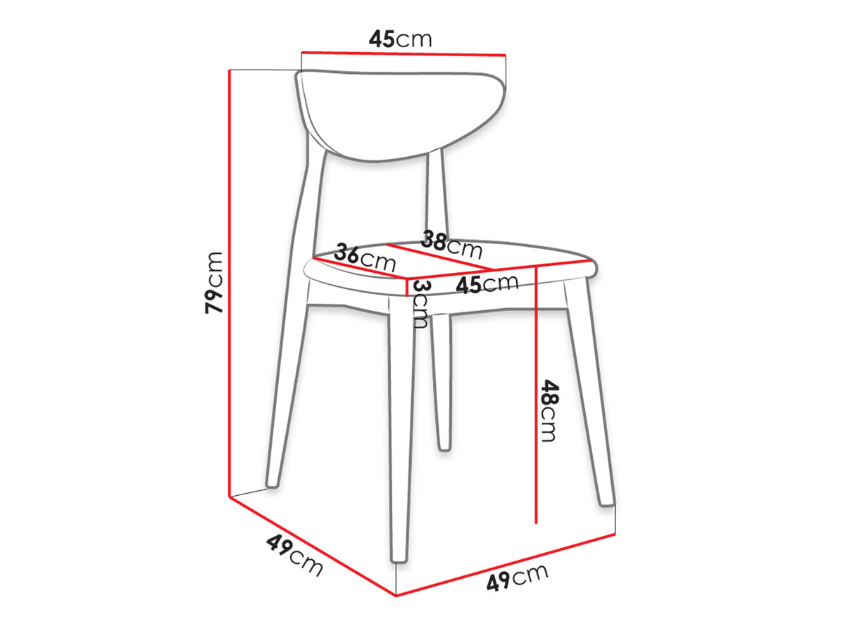 Chair Racine 110 (Magic Velvet 2258)