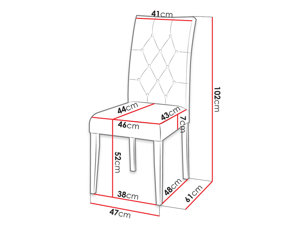 Chair Racine 111 (Magic Velvet 2258)