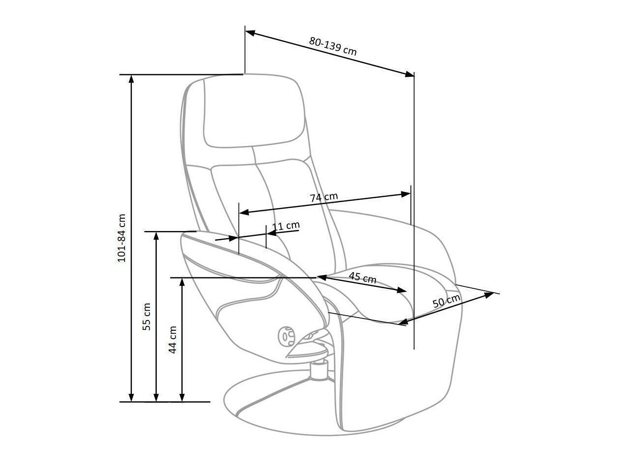 Recliner armchair Houston 491