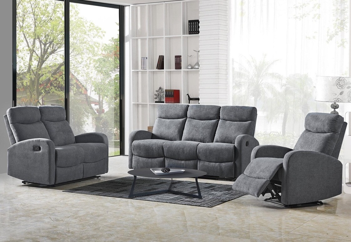 Recliner sofa Houston 1098 (Grey)