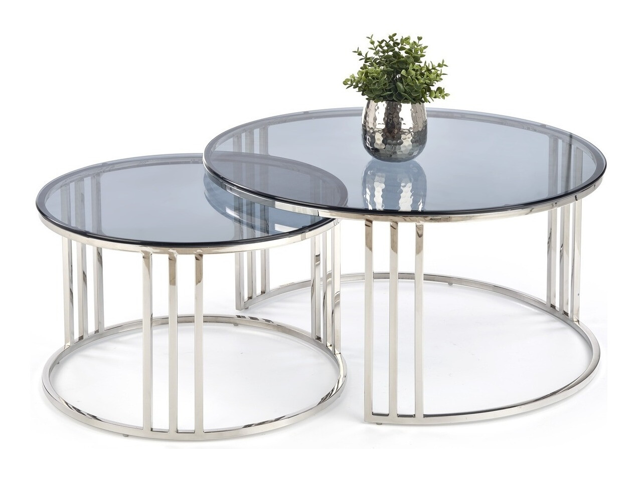 Nest of coffee tables Houston 1503 (Silver)
