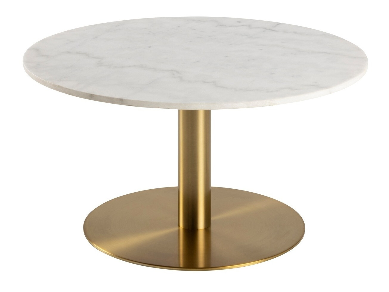 Coffee table Norsica 425 (Golden + White marble)