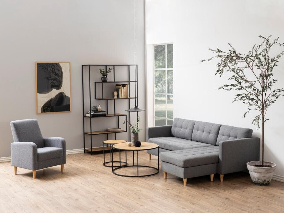 Coffee table Norsica Sevferi 188 (Black + Wild oak)