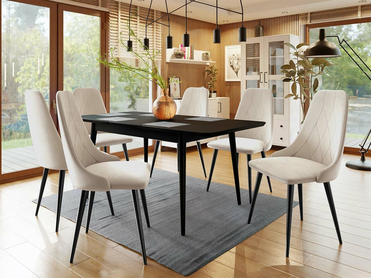 Dining set Racine 125 (Black)