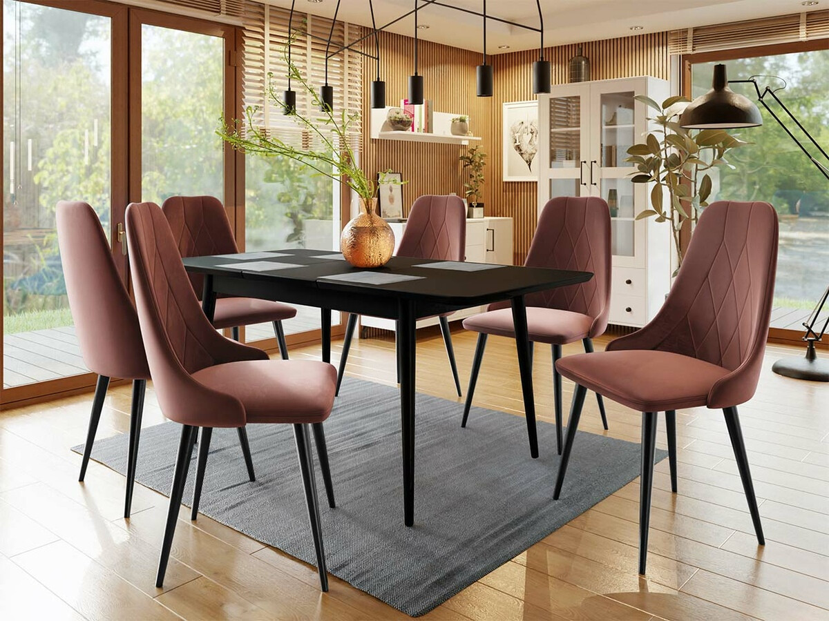 Dining set Racine 125 (Black)