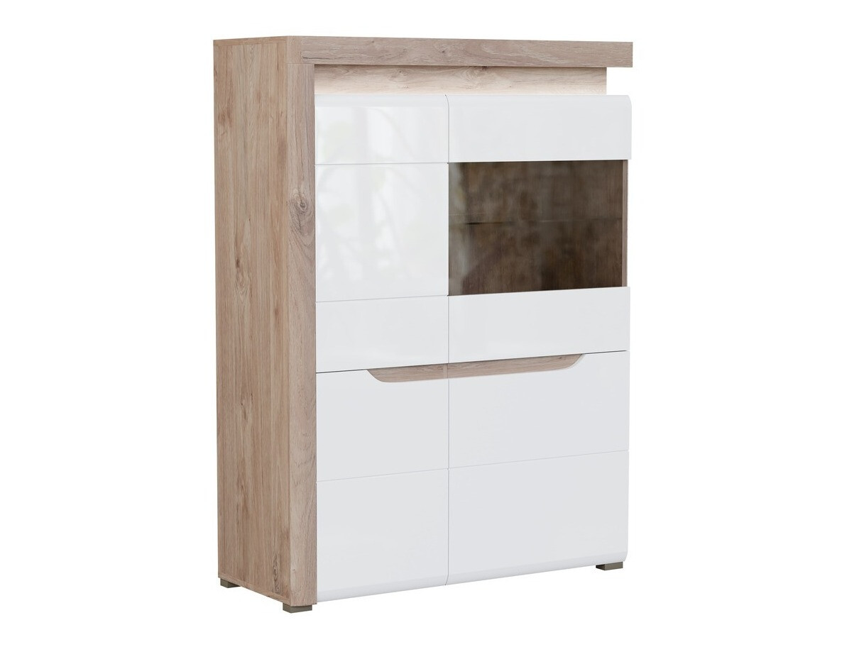 Sideboard Revelmi 104 (Oak + Glossy white)