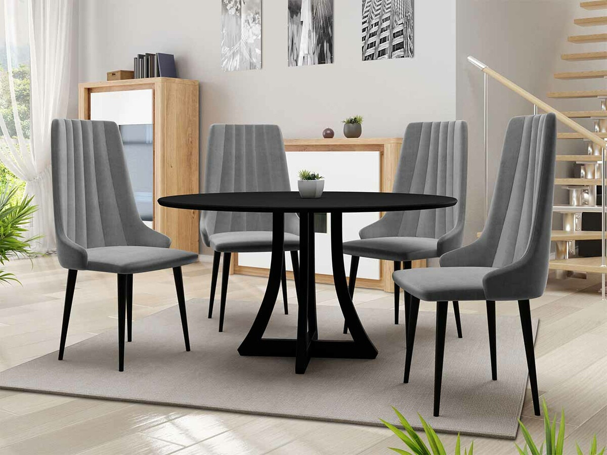 Dining set Racine 126 (Black)