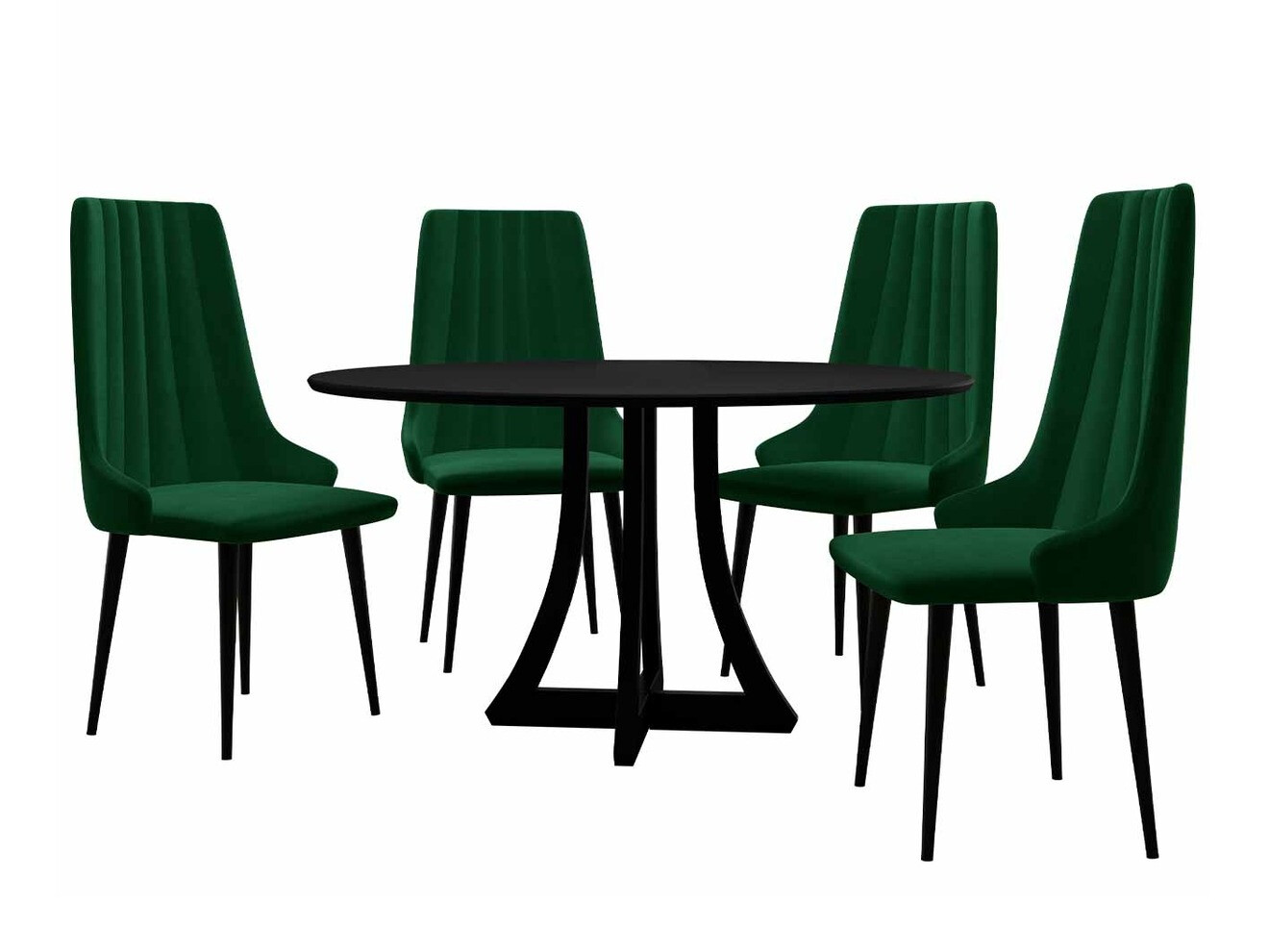 Dining set Racine 135 (Black)