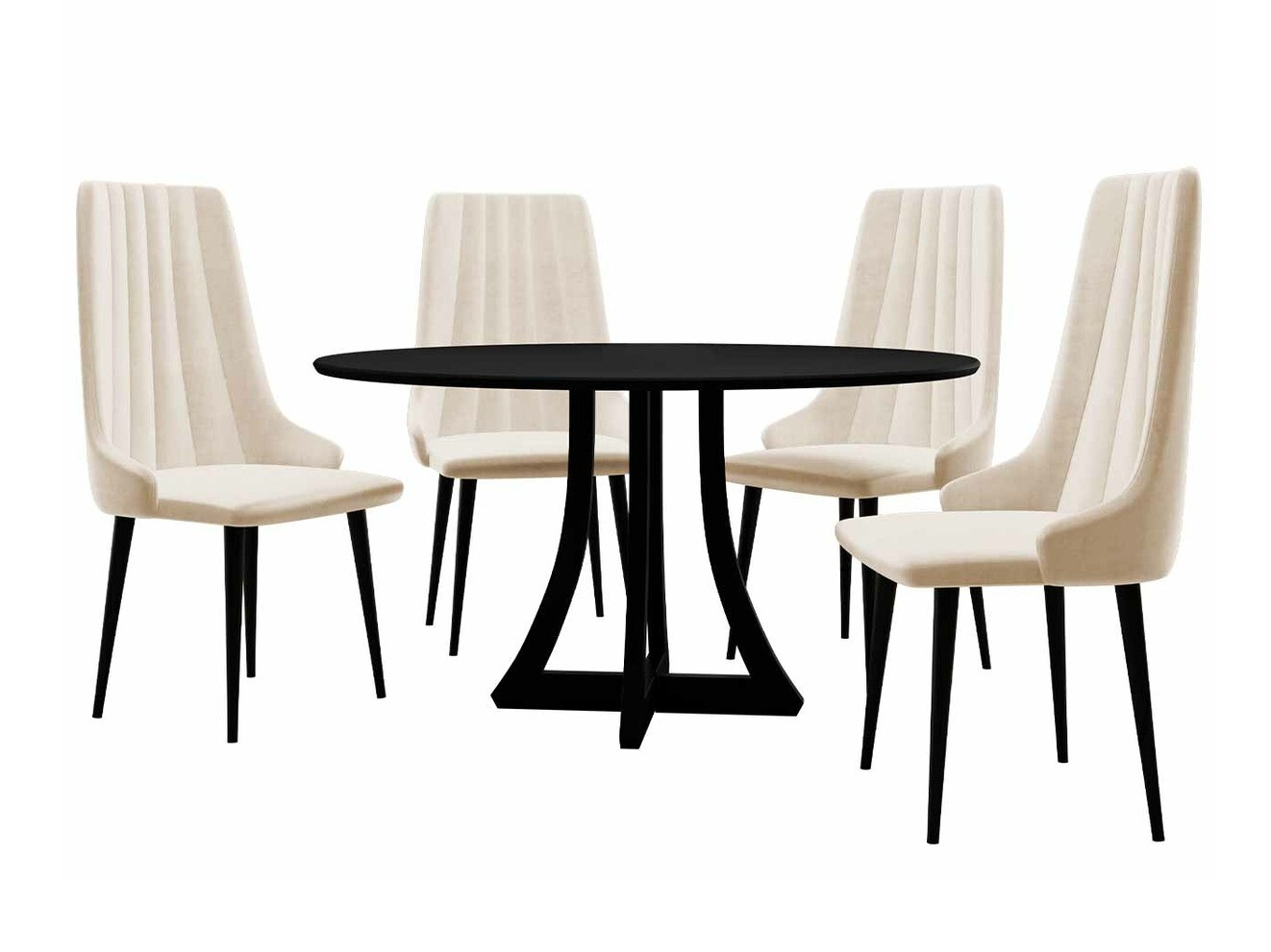Dining set Racine 135 (Black)
