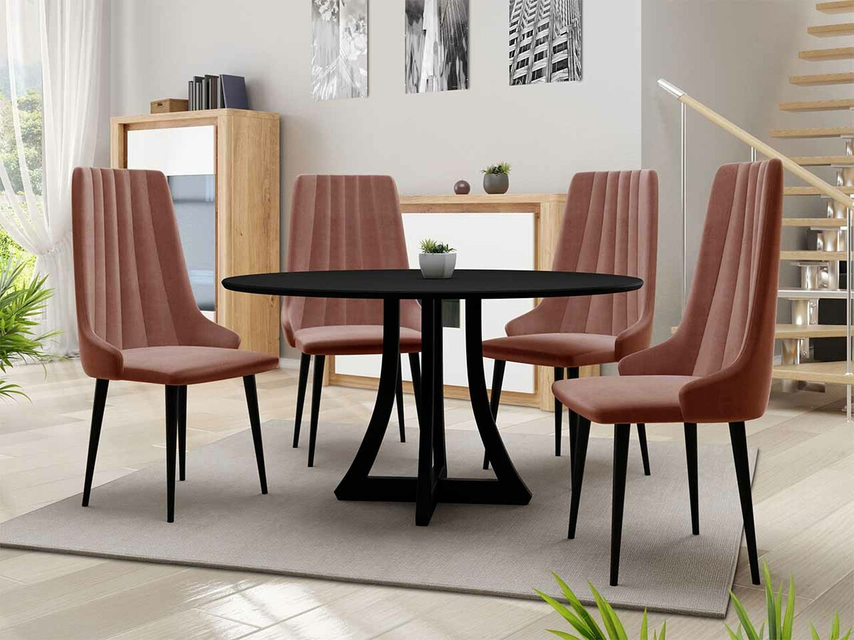 Dining set Racine 135 (Black)