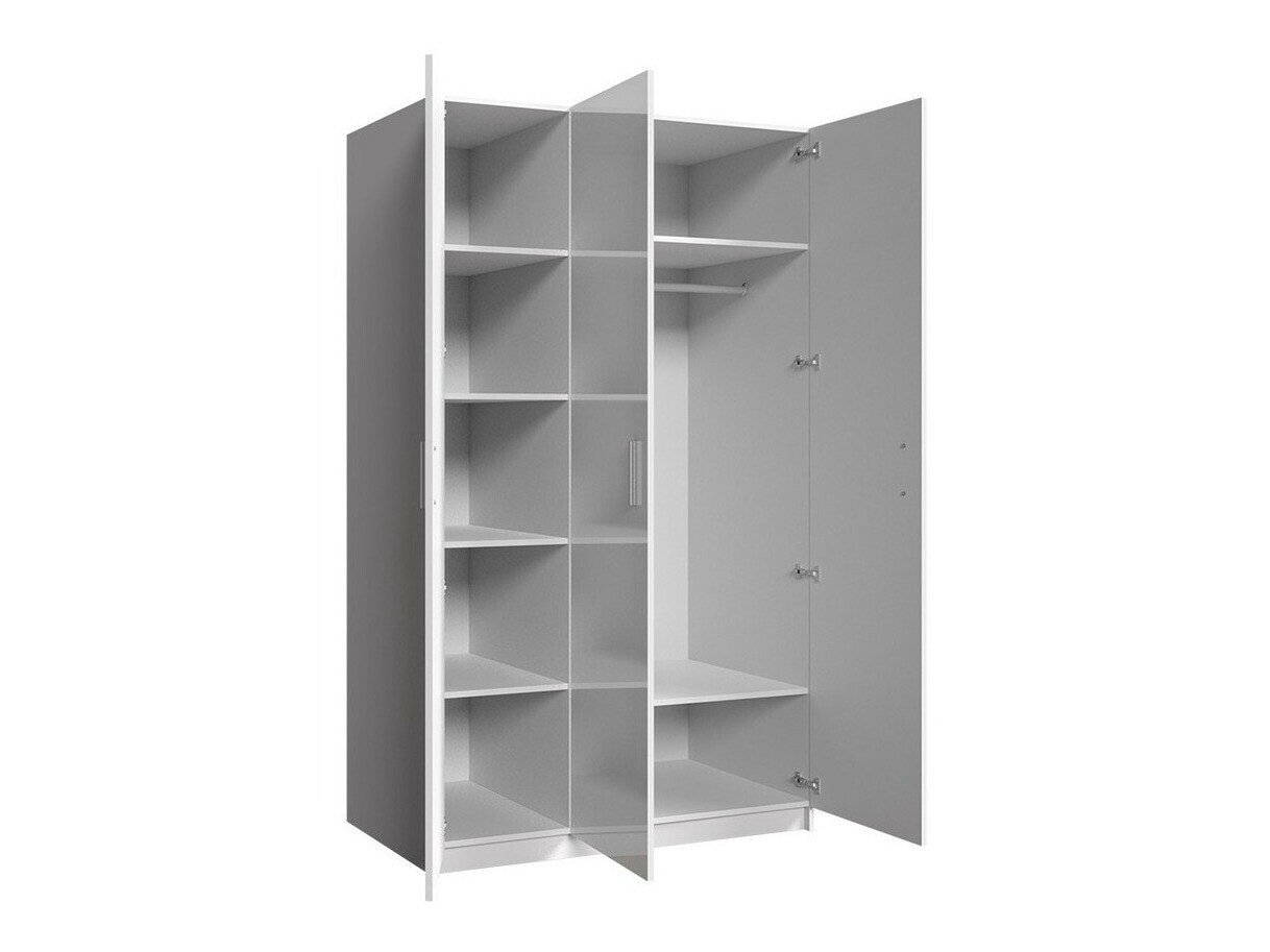Wardrobe Campus (White + Glossy white + Glossy pink)