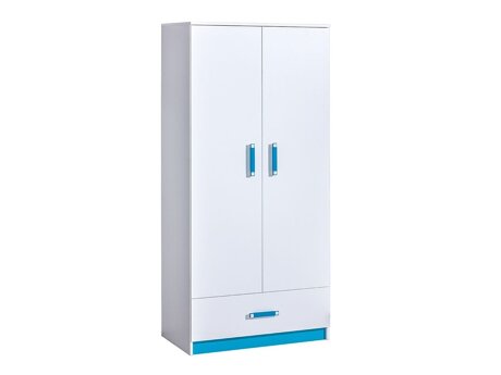 Wardrobe Sorviru 103 (White + Turquoise)