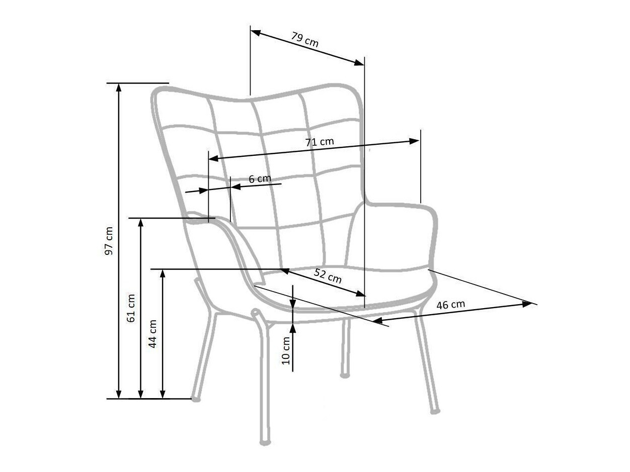 Armchair Houston 868 (Dark green)