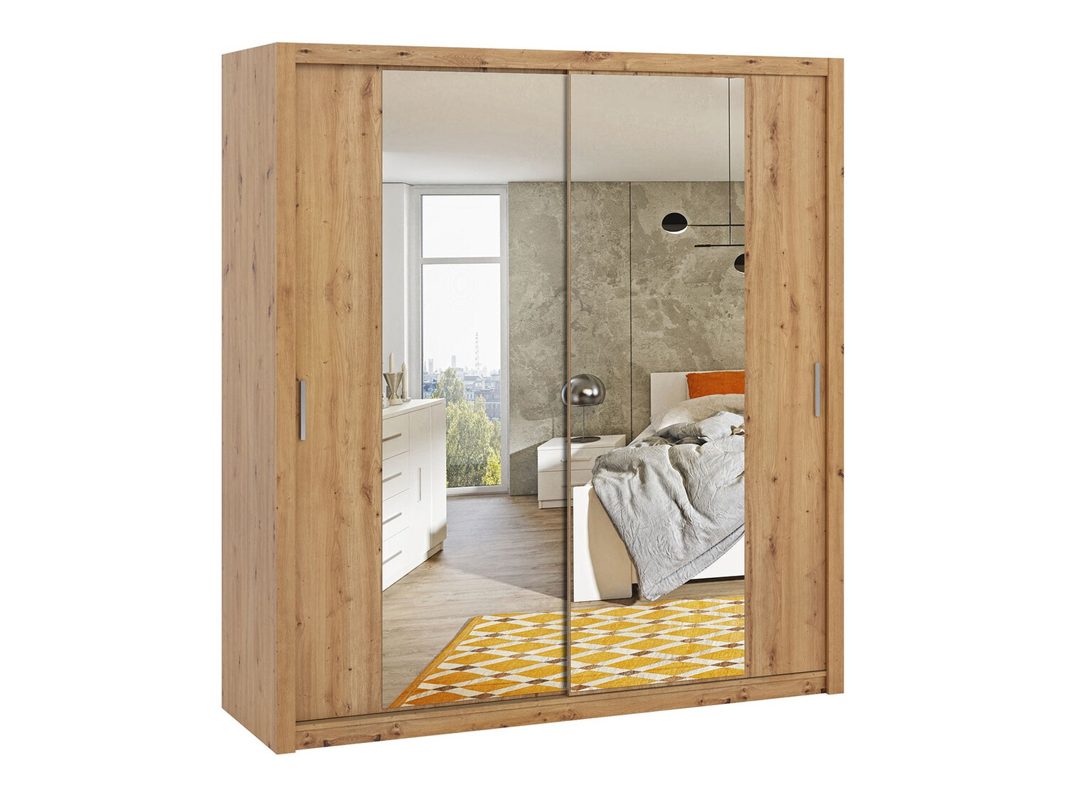 Wardrobe Catromi 108 (Artisan oak)