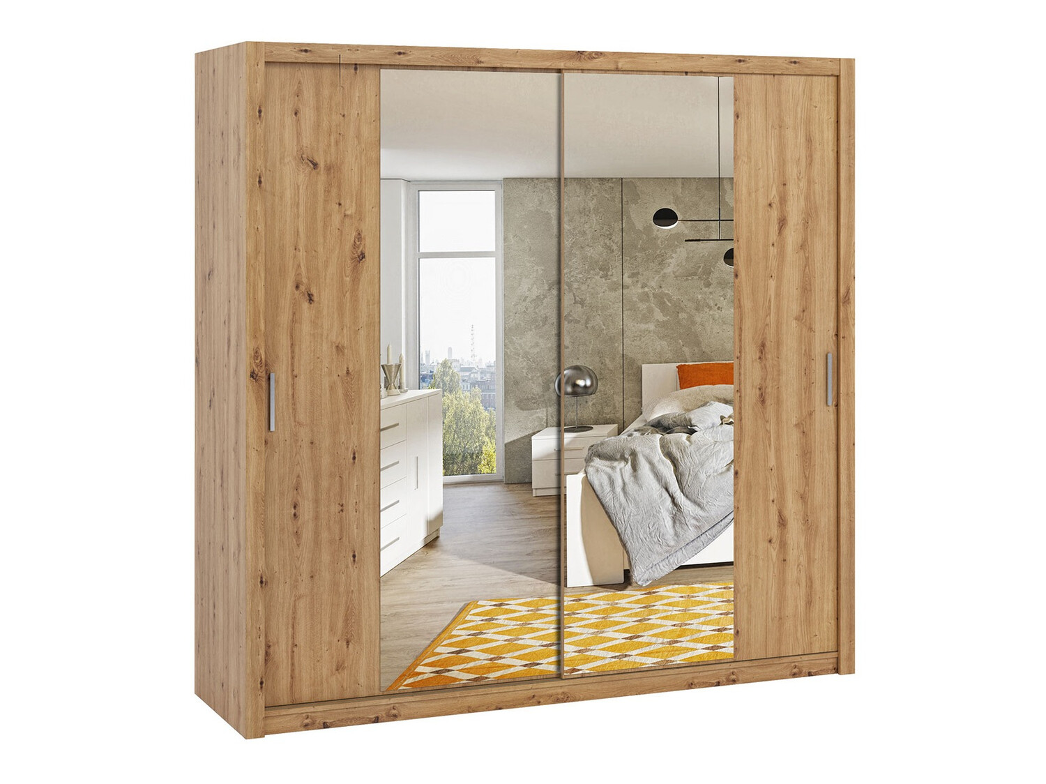 Wardrobe Catromi 110 (Artisan oak)