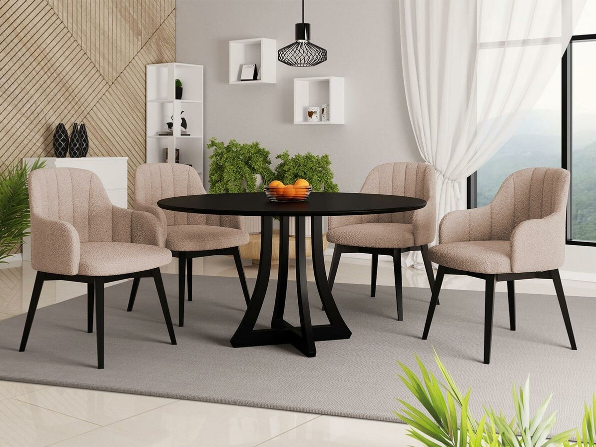 Dining set Racine 128 (Black)