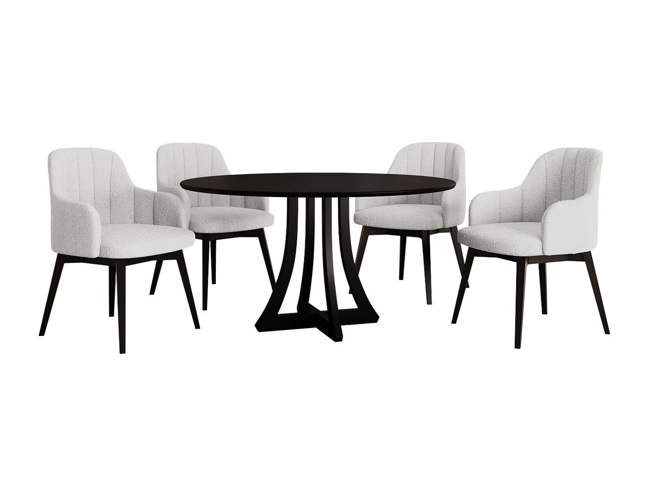 Dining set Racine 128 (Black)