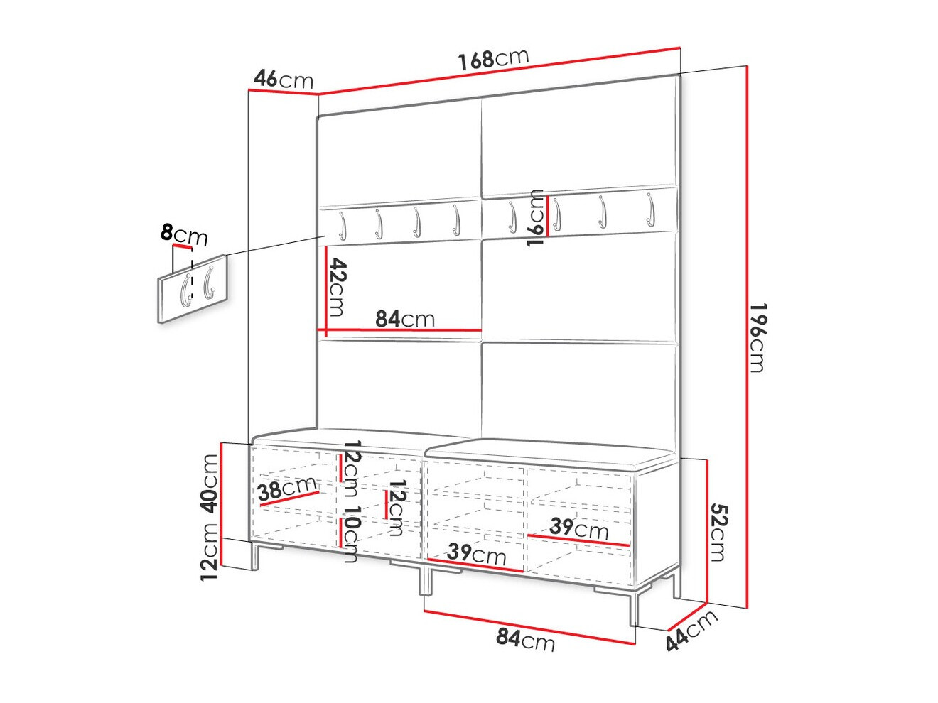 Hallway set Nomal II (White)