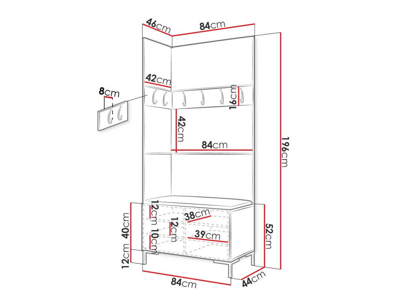Hallway set Nomal IV (Black)